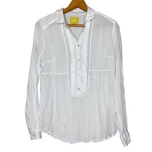 Anthropologie Maeve rayon button up blouse size 8